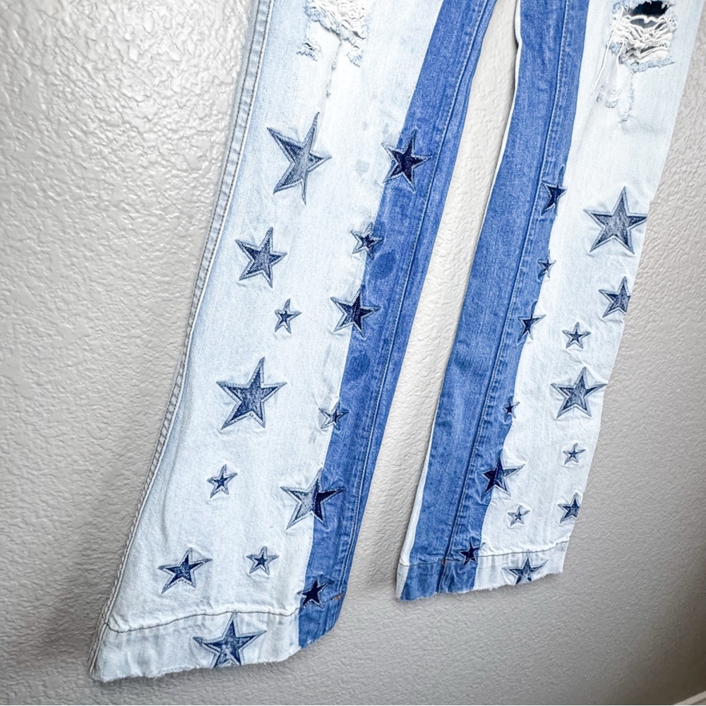 Revise Venus Heaven Star Flare Jeans Festival Western Bell Bottom 27 - Picture 6 of 9